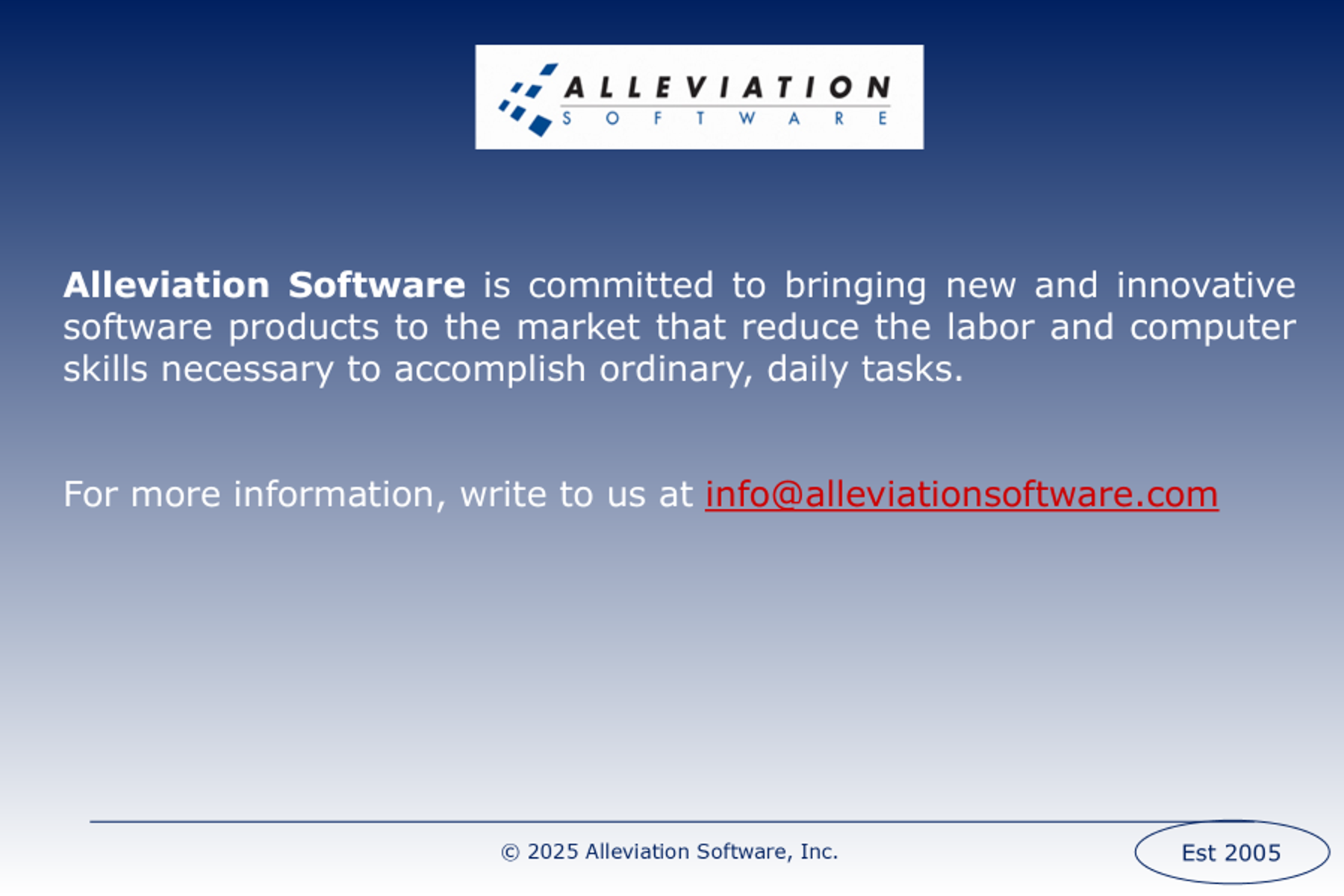 Alleviation Software, Inc.